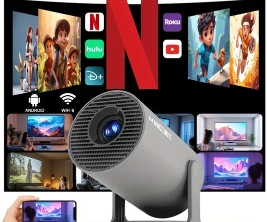 Proyector LED HY300 Full HD 6000 Lúmenes - Cine en Casa Portátil